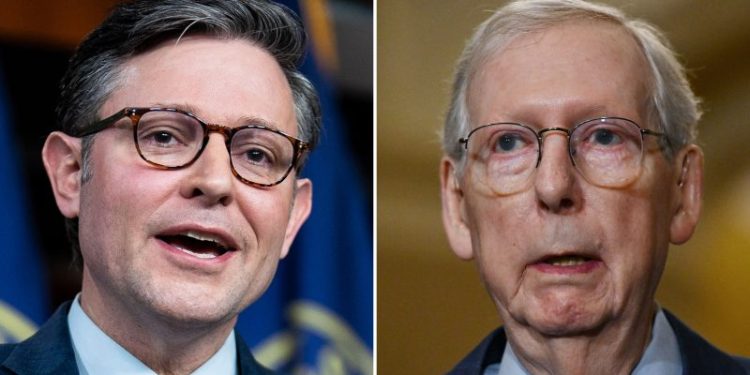 “Collision Course: Speaker Johnson and Mitch McConnell
